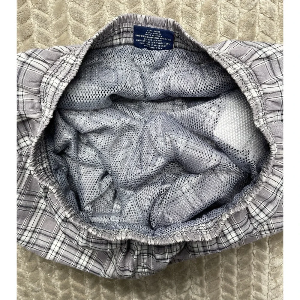 B Sports Men's XL Board Shorts/Trunks Gray Stripes‎ Cargo Trunks